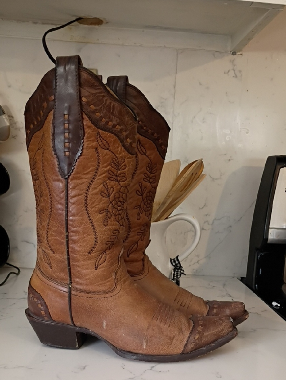 CORRAL WESTERN Brown Leather  Boots
